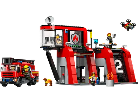 LEGO 60414 Fire Station with Fire Truck