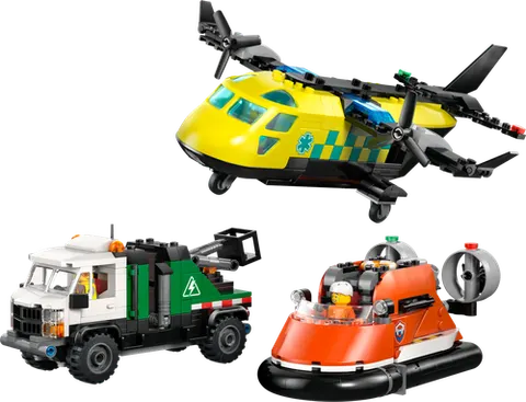 LEGO 60505 Airplane, Service Truck & Hovercraft Remix