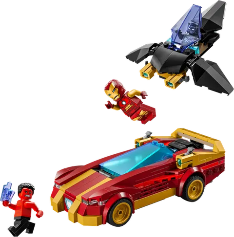LEGO 76310 Iron Man Car & Black Panther vs. Red Hulk